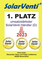 Auszeichnung umsatzstärkster SolarVenti Händler 2018