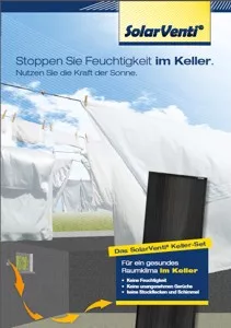Prospekt SolarVenti Lufuftkollektor Kellerentlüftung