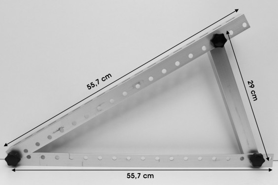 Aufständerung für kleines Solarmodul