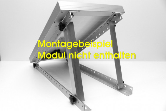 Rückansicht Dreieckestützen Aufständerung Solarmodul