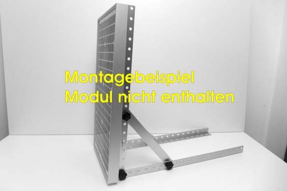 Aufständerung eines Solarpaneels senkrecht