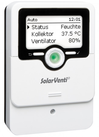 SControl, Temperaturdifferenz Solarregler für SolarVenti Luftkollektoren