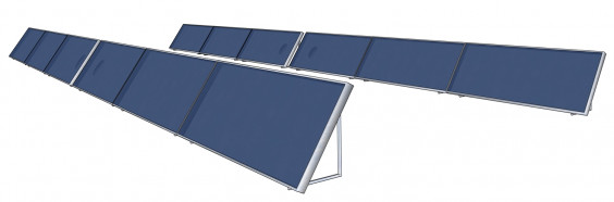 36 qm Luftkollektoranlage SolarVenti 12 x SV30AX