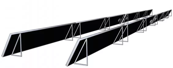 Warmluftanlage Rückseite