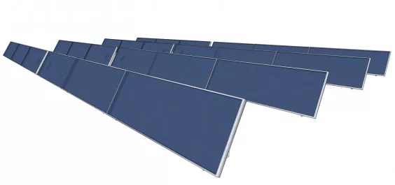 Luftkollektor Großanlage 73 qm