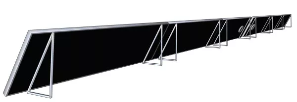 Luftkollektoranlage SV180 Rückansicht