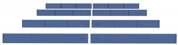 Solarluftkollektor Großanlage Frontansicht