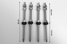 Stockschraubenset für Aufständerung Solarmodul